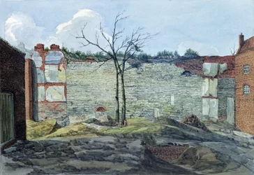 Ett fragment av den gamla Londonmuren, 1796